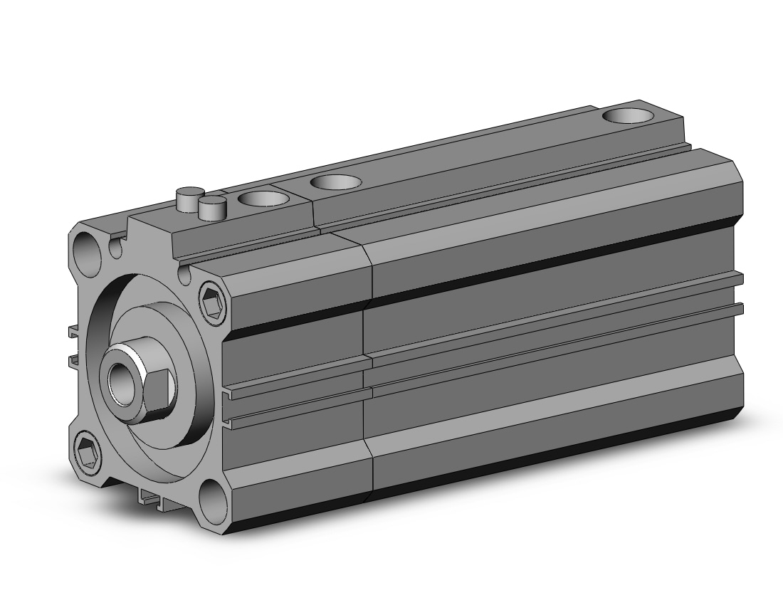 SMC CDLQA40-50D-B cyl, compact w/lock, auto-sw, CLQ COMPACT LOCK CYLINDER