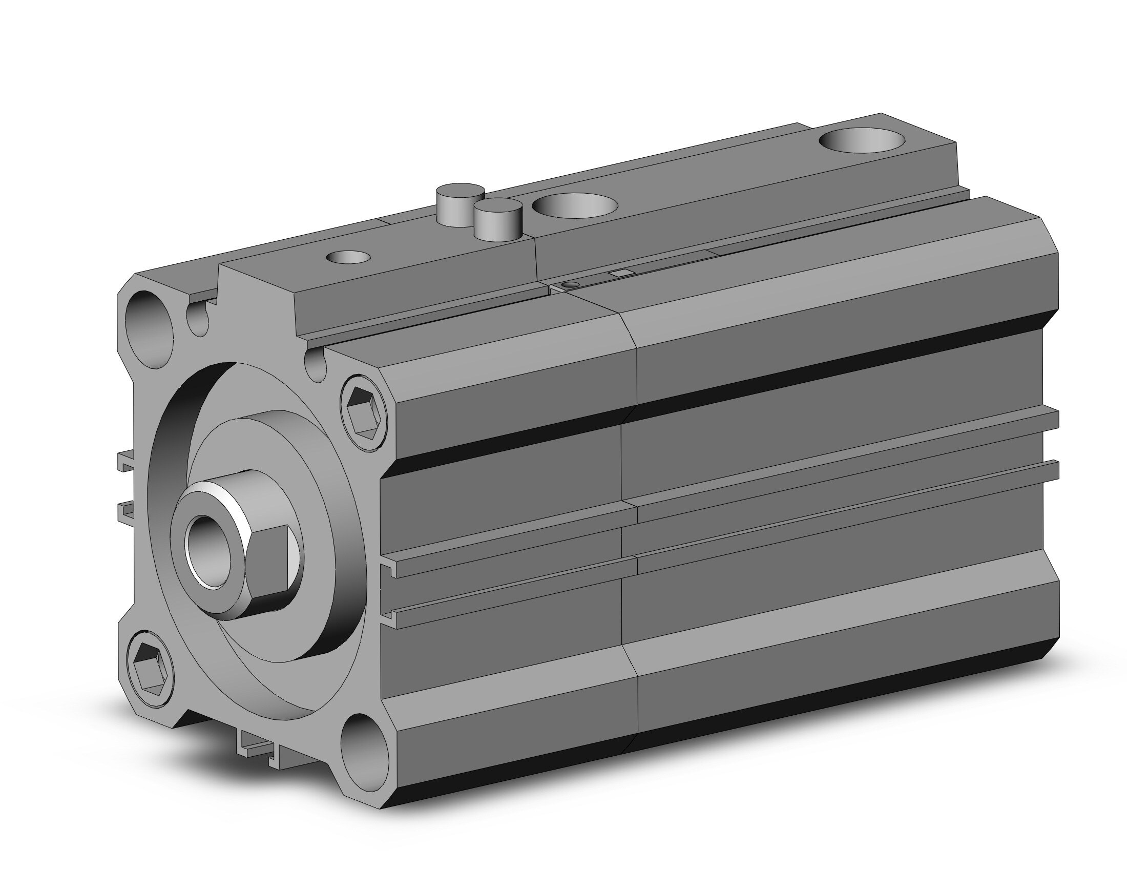 SMC CDLQA40TF-20D-F-M9PMAPC cyl, compact w/lock sw capable, CLQ COMPACT LOCK CYLINDER