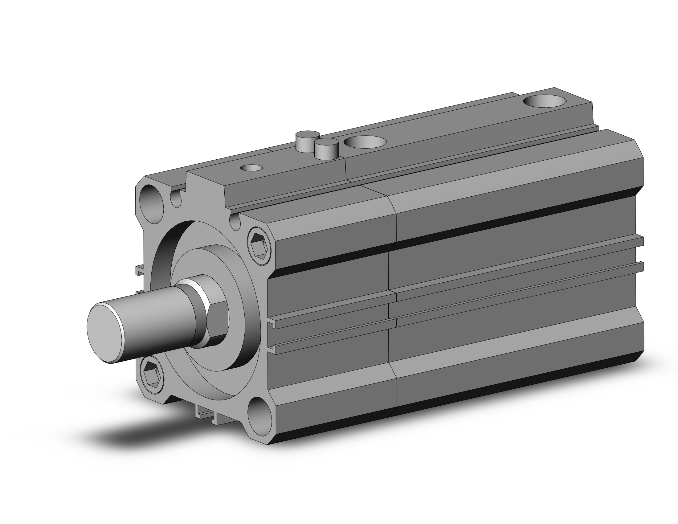 SMC CDLQA40TF-30DCM-F cyl, compact with lock, COMPACT CYLINDER W/LOCK