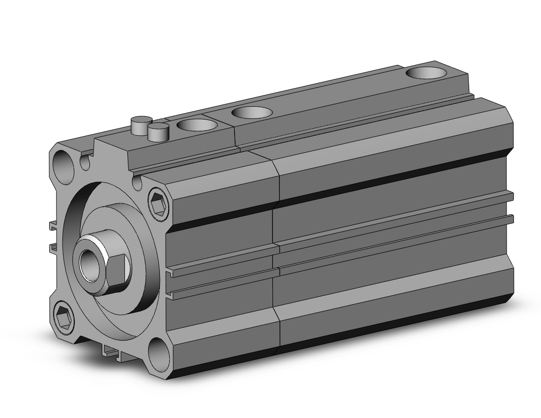 SMC CDLQA40TN-35D-B cyl, compact with lock, COMPACT CYLINDER W/LOCK