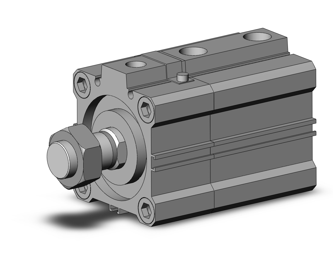 SMC CDLQA50-20DM-F cyl, compact with lock, COMPACT CYLINDER W/LOCK