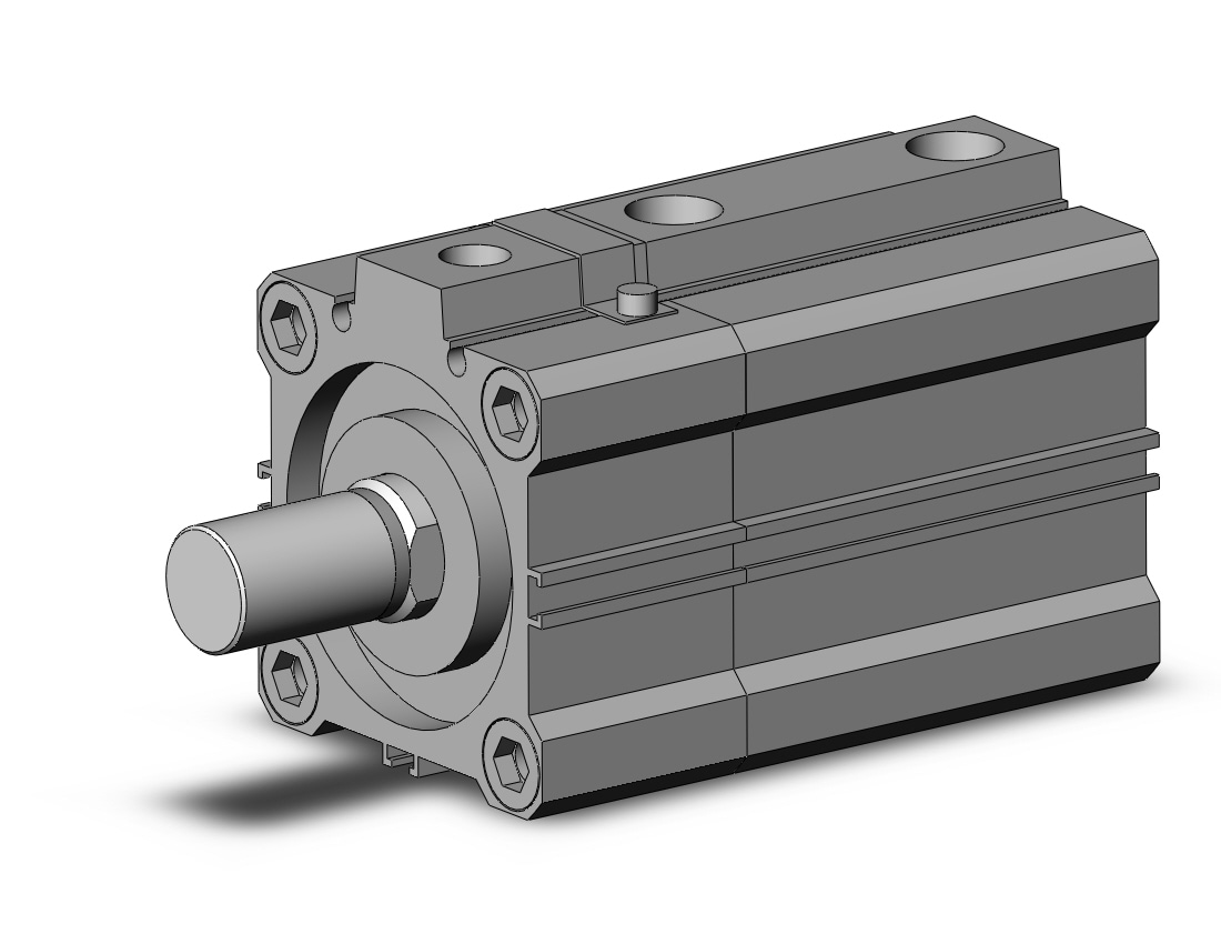 SMC CDLQA50-30DCM-F cyl, compact with lock, COMPACT CYLINDER W/LOCK