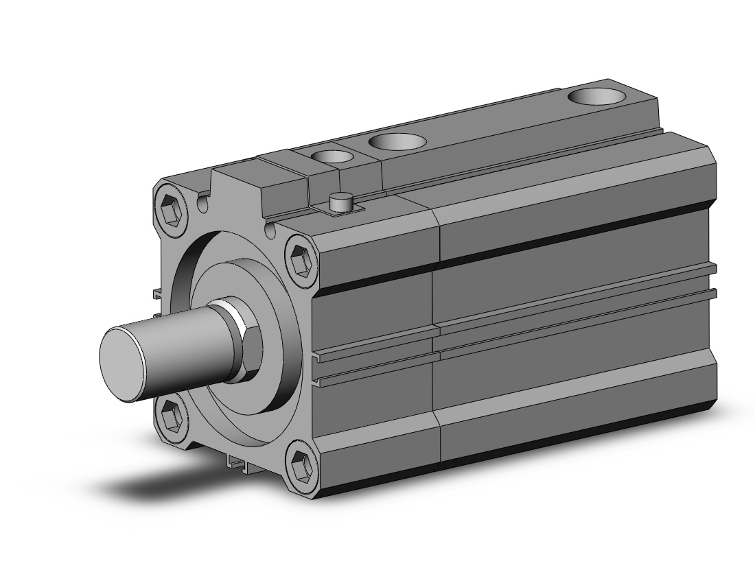 SMC CDLQA50-40DCM-B cyl, compact with lock, COMPACT CYLINDER W/LOCK