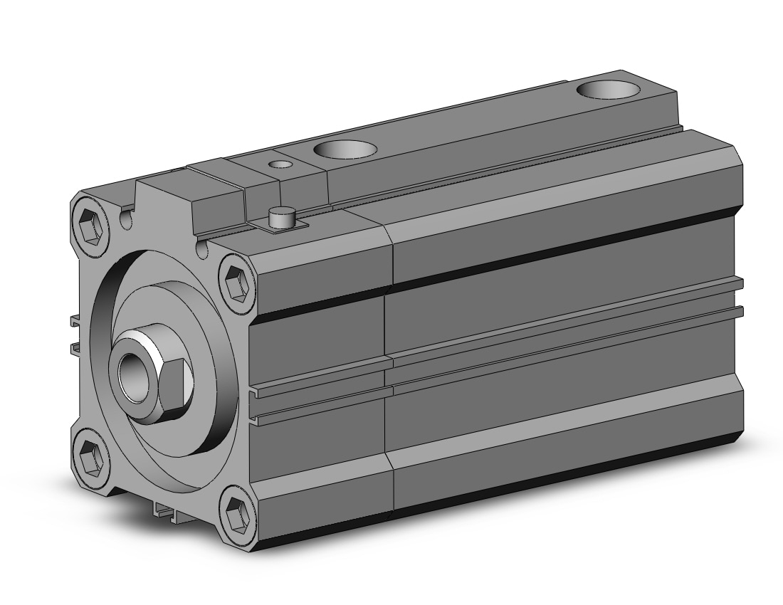 SMC CDLQA50TF-50D-B cyl, compact with lock, COMPACT CYLINDER W/LOCK