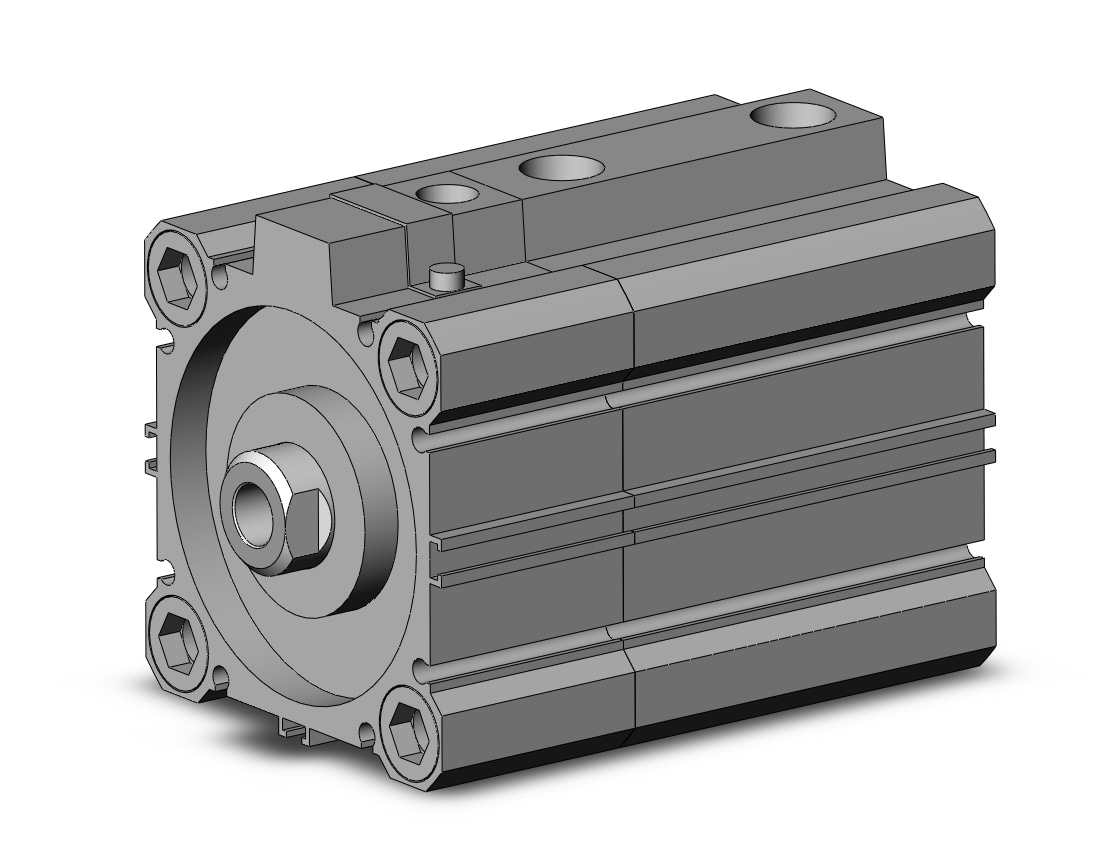 SMC CDLQA63-25D-B cyl, compact with lock, COMPACT CYLINDER W/LOCK