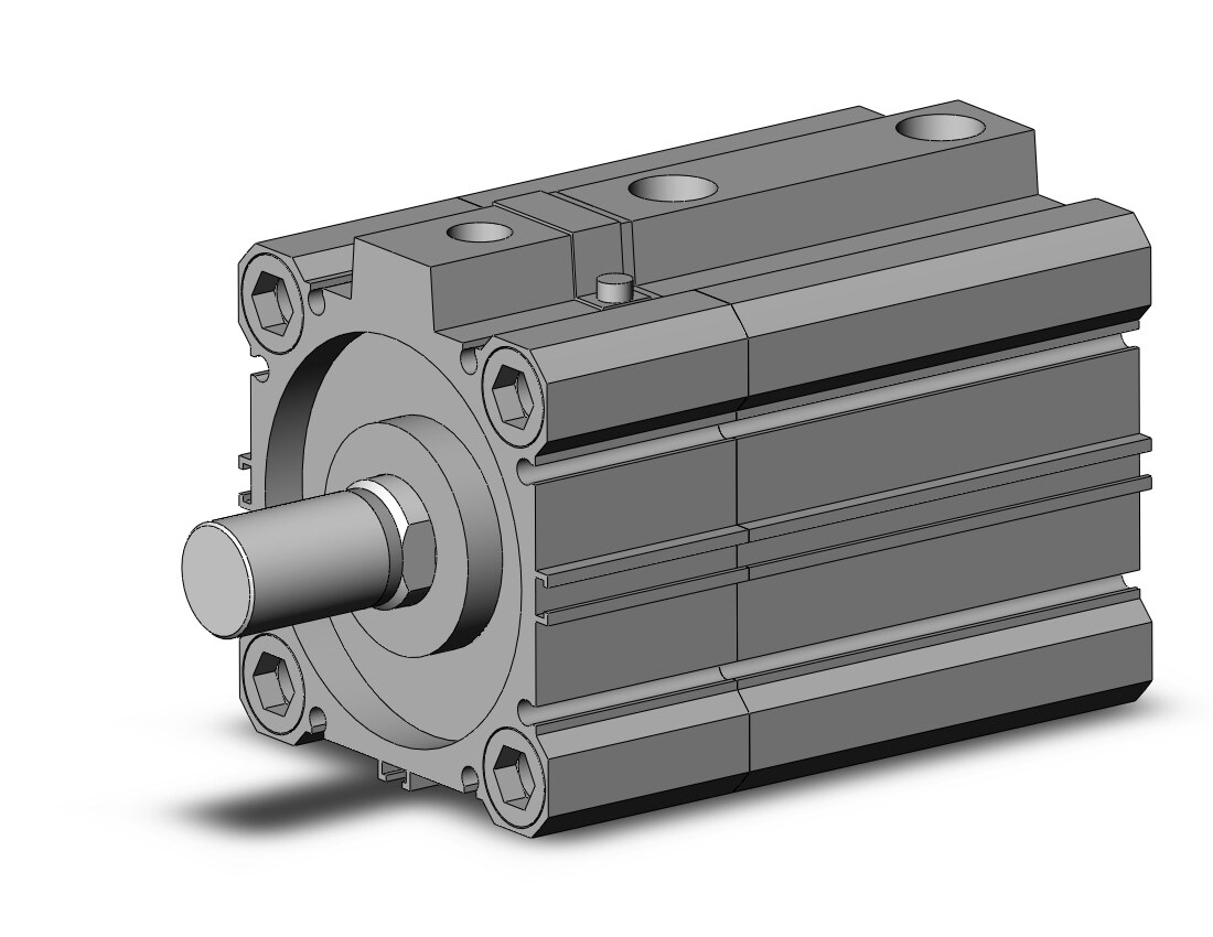 SMC CDLQA63-30DCM-F cyl, compact with lock, COMPACT CYLINDER W/LOCK