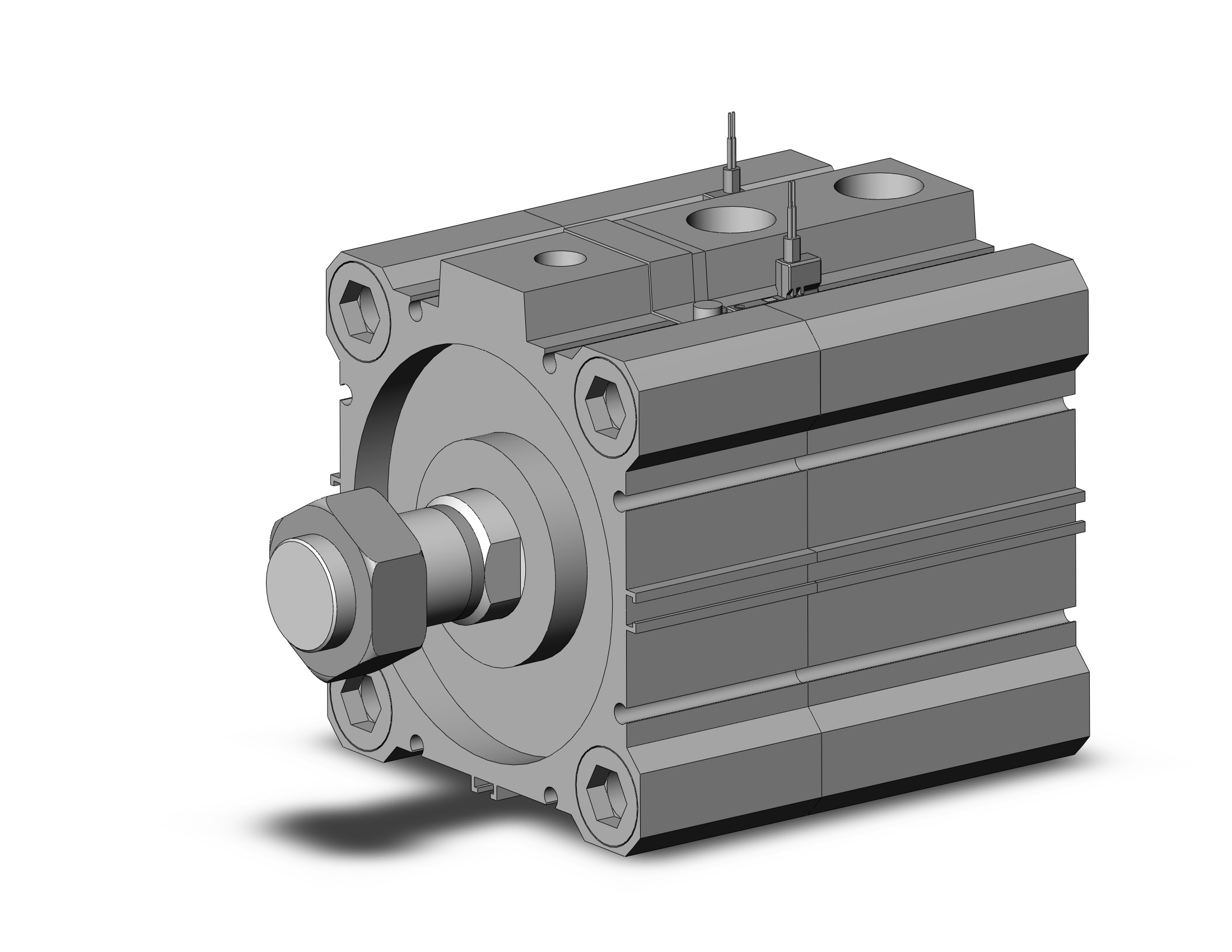 SMC CDLQA80-10DM-F-M9BVL cyl, compact with lock, COMPACT CYLINDER W/LOCK