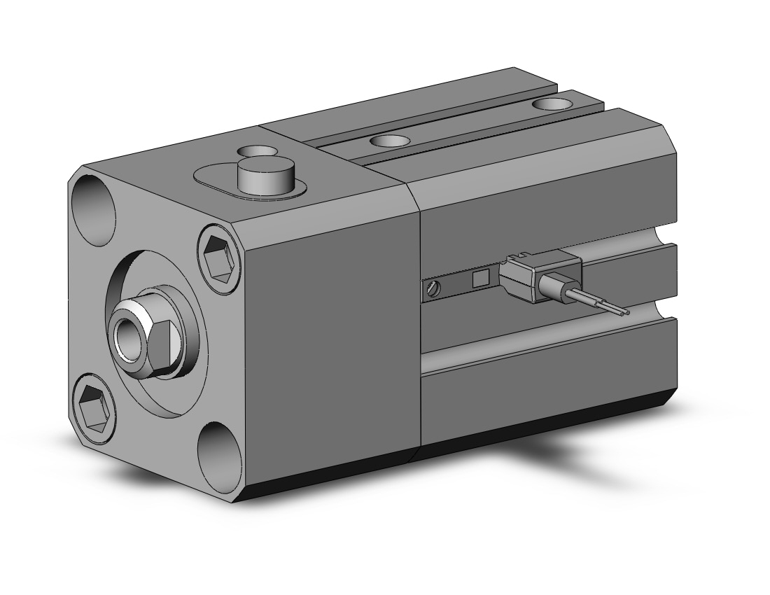 SMC CDLQB20-10D-B-M9BWVS cyl, compact w/lock sw capable, CLQ COMPACT LOCK CYLINDER