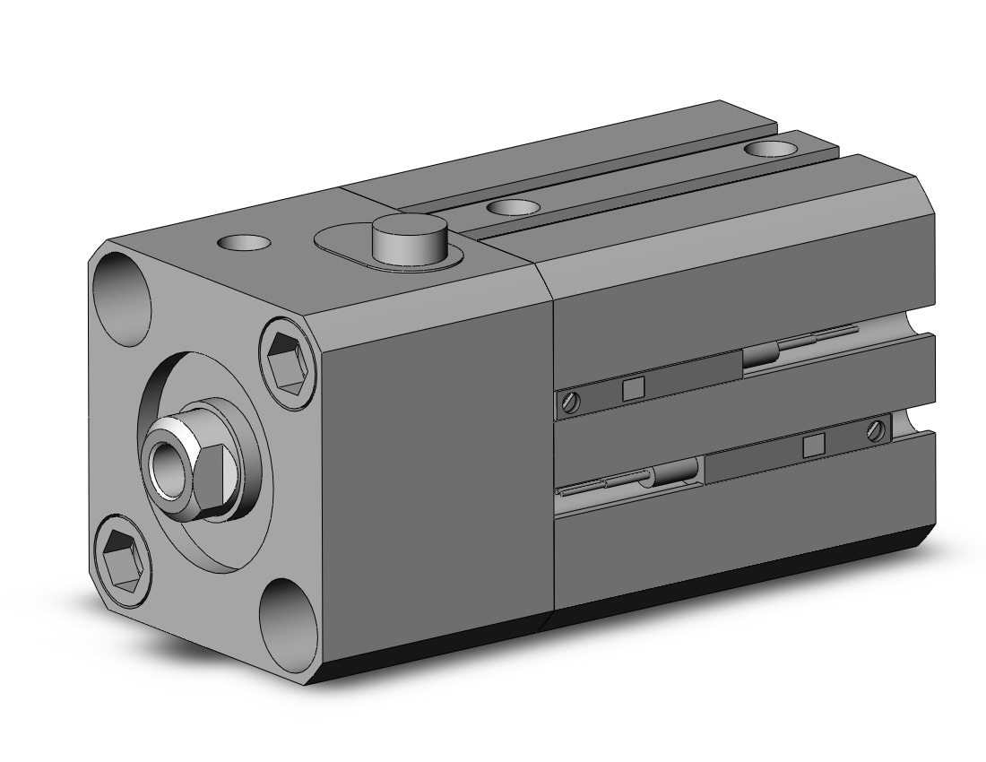 SMC CDLQB20-15D-F-M9BL cyl, compact with lock, COMPACT CYLINDER W/LOCK