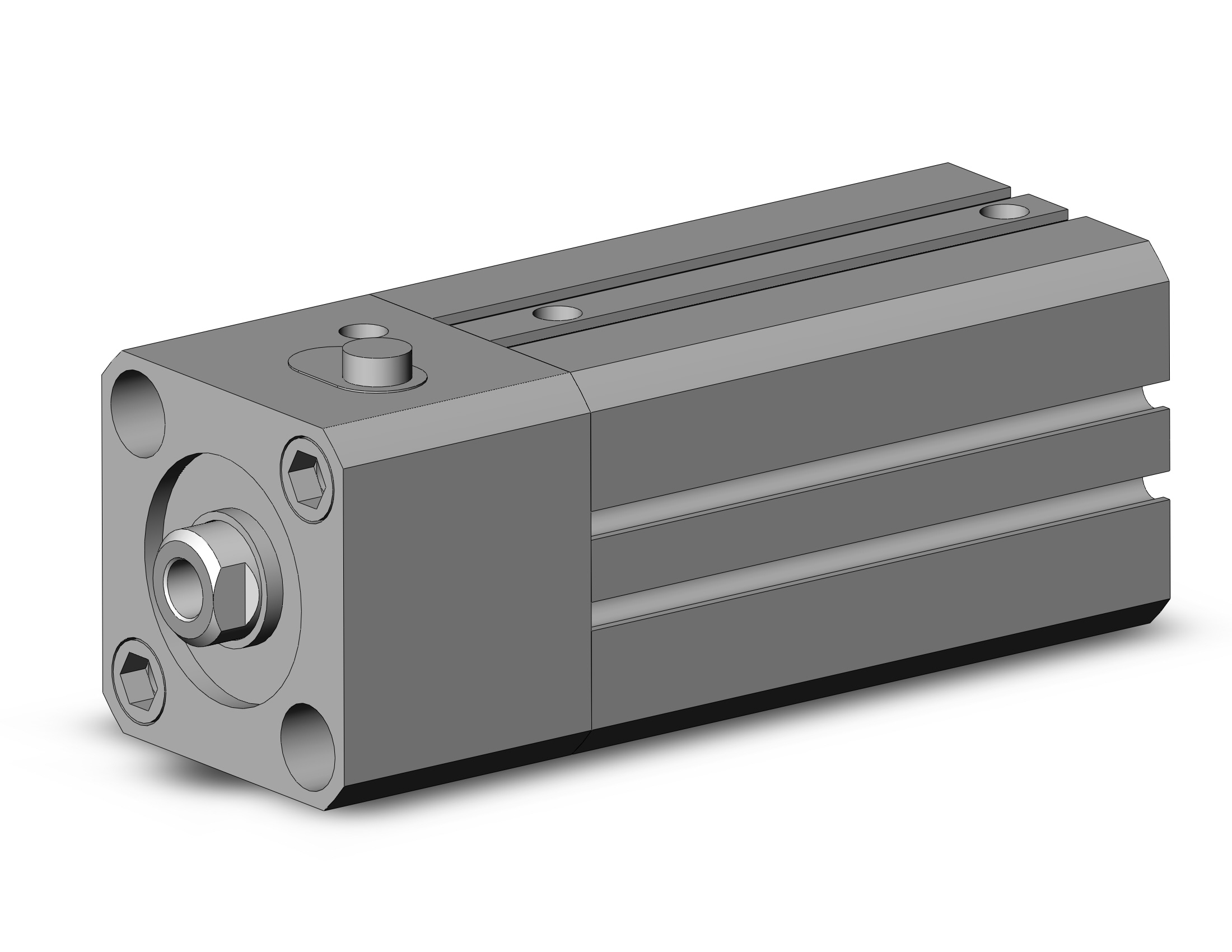 SMC CDLQB25-40DC-B cyl, compact w/lock sw capable, CLQ COMPACT LOCK CYLINDER