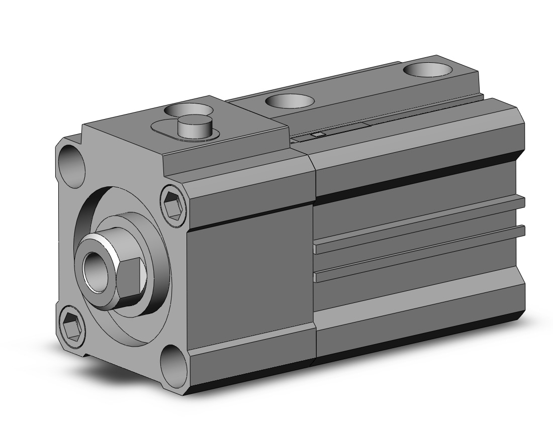 SMC CDLQB32-20D-B-A93L cyl, compact with lock, COMPACT CYLINDER W/LOCK