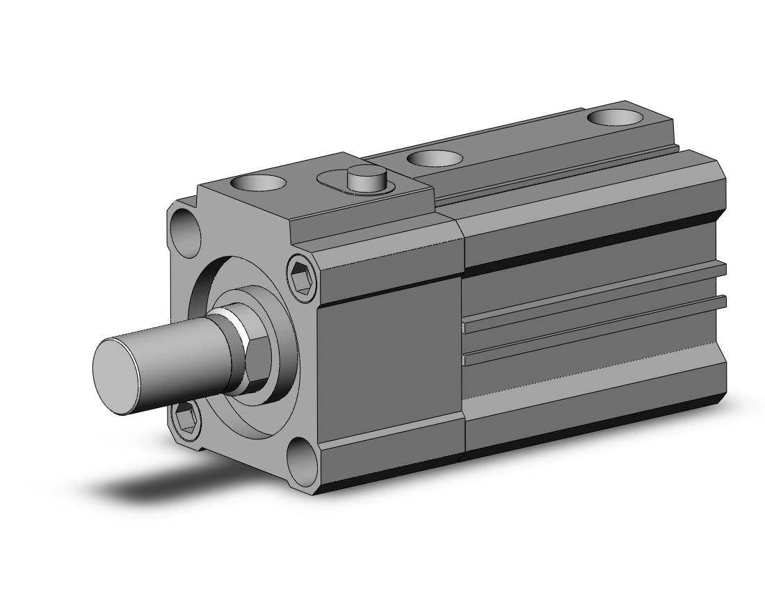 SMC CDLQB32-25DCM-F cyl, compact with lock, COMPACT CYLINDER W/LOCK