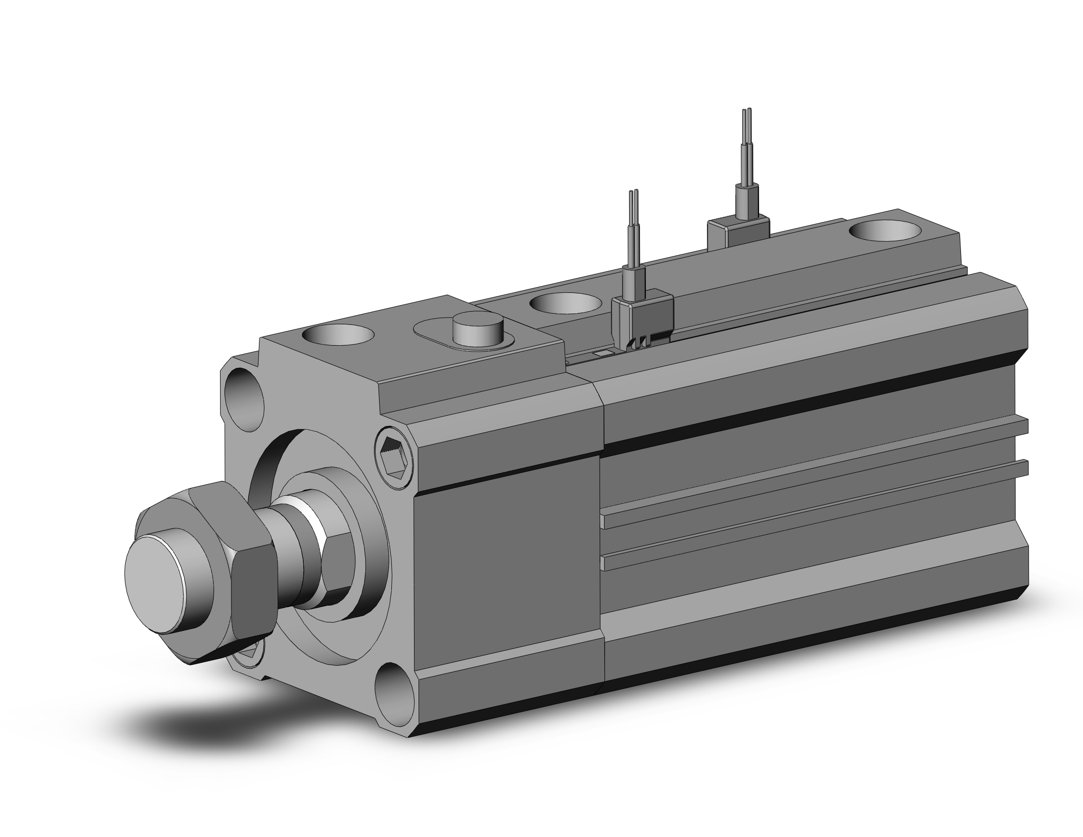 SMC CDLQB32-40DM-F-M9BWVL cyl, compact with lock, COMPACT CYLINDER W/LOCK