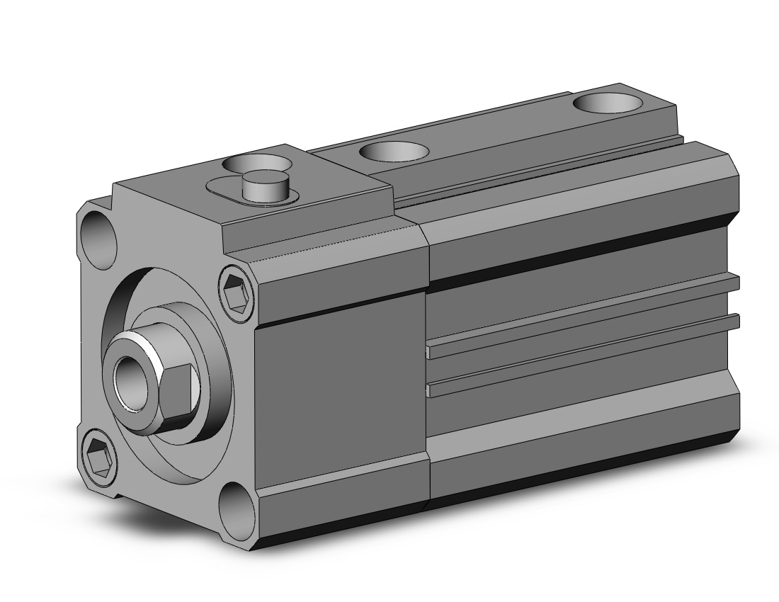 SMC CDLQB32TN-25D-B cyl, compact with lock, COMPACT CYLINDER W/LOCK