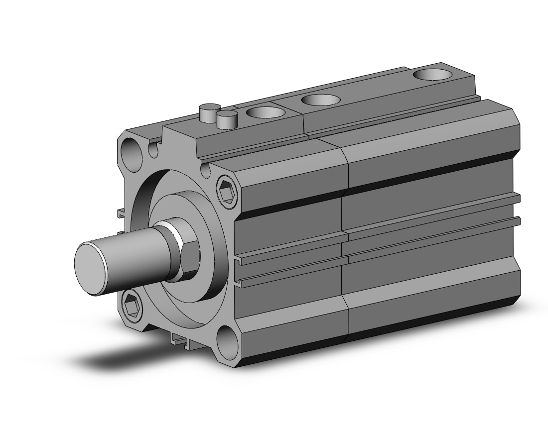 SMC CDLQB40-15DCM-B cyl, compact with lock, COMPACT CYLINDER W/LOCK