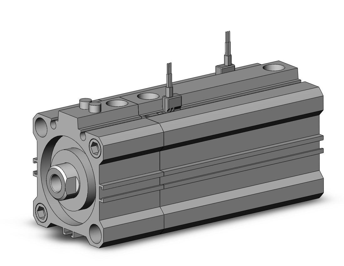 SMC CDLQB40-50D-B-M9NVM cyl, compact with lock, COMPACT CYLINDER W/LOCK