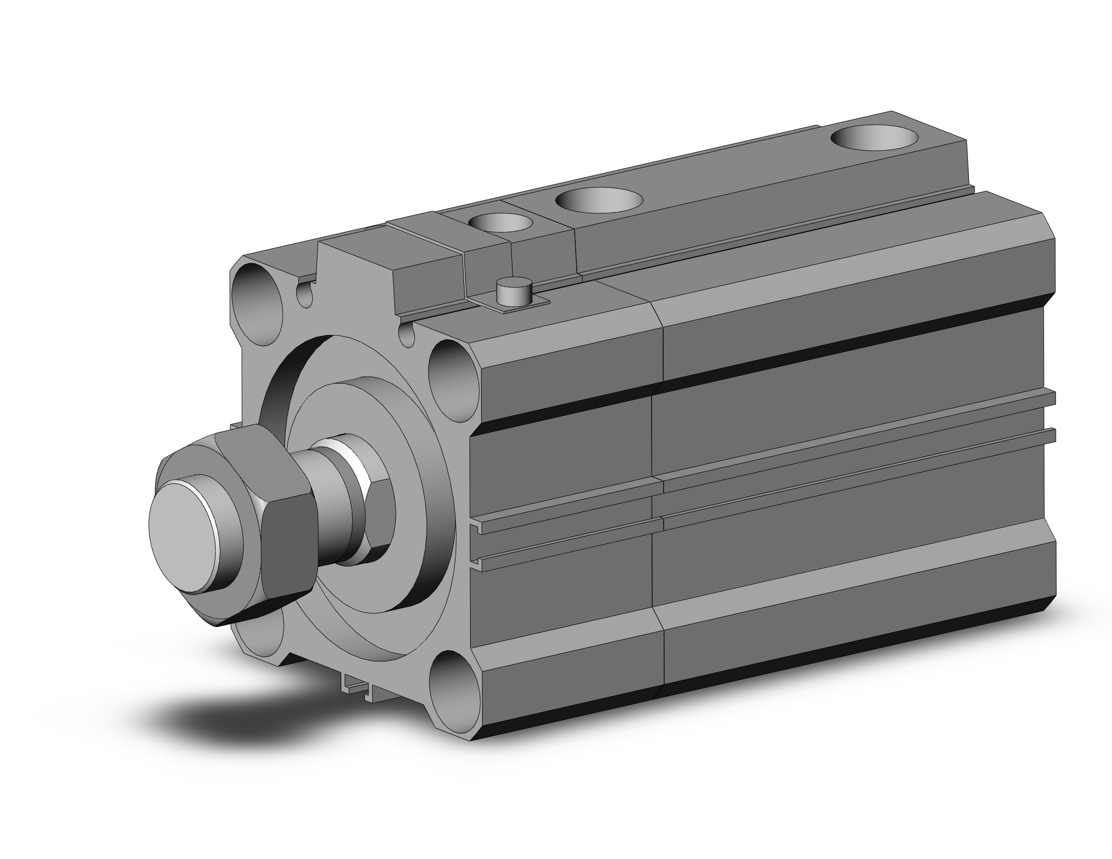 SMC CDLQB50-35DM-B cylinder, COMPACT CYLINDER W/LOCK