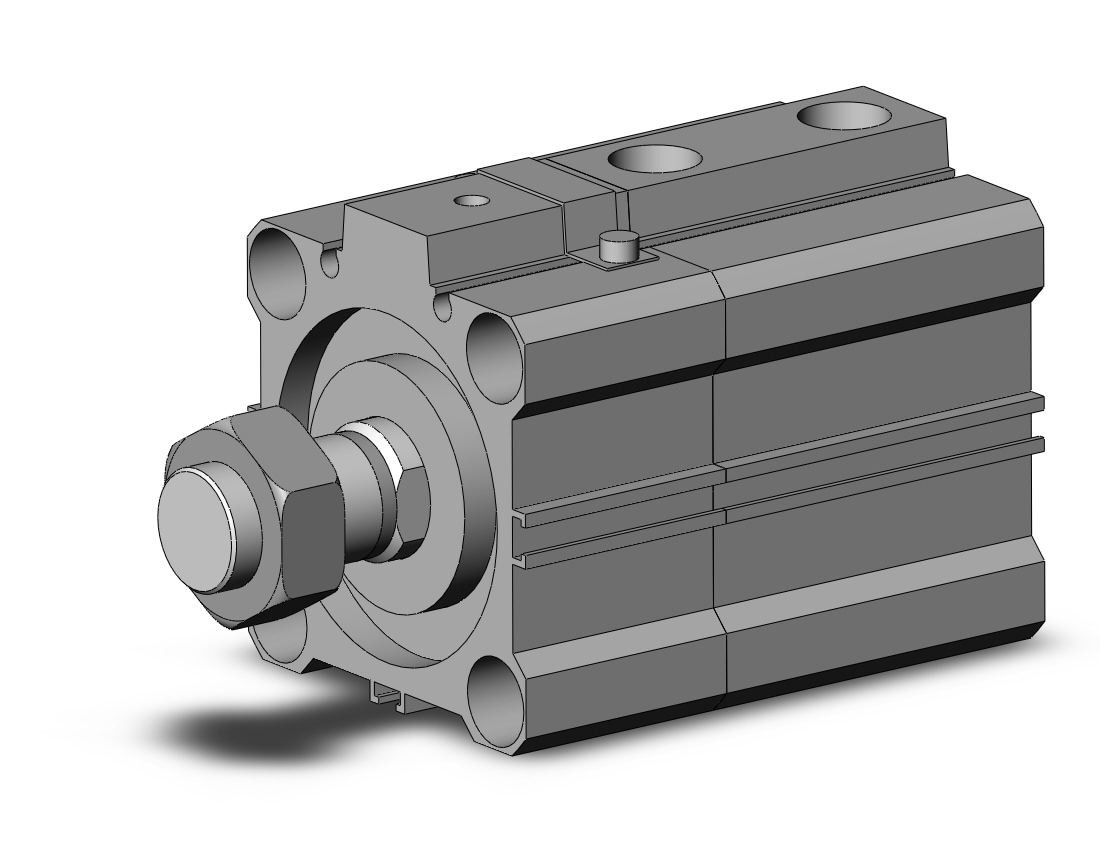 SMC CDLQB50TF-15DM-F cyl, compact with lock, COMPACT CYLINDER W/LOCK