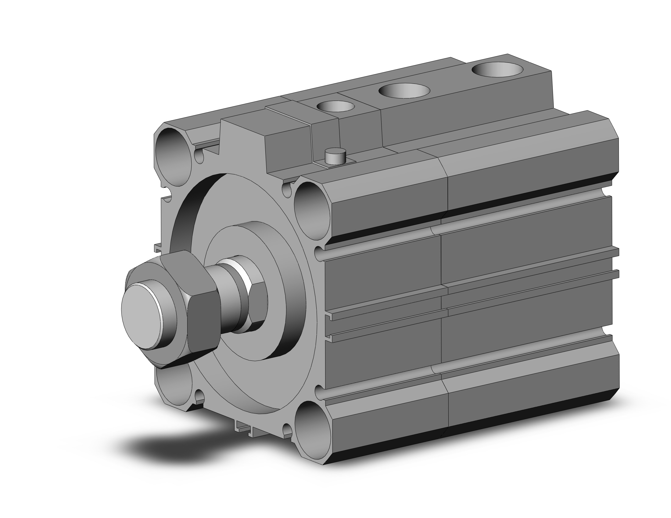 SMC CDLQB63-10DM-B cyl, compact w/lock sw capable, CLQ COMPACT LOCK CYLINDER