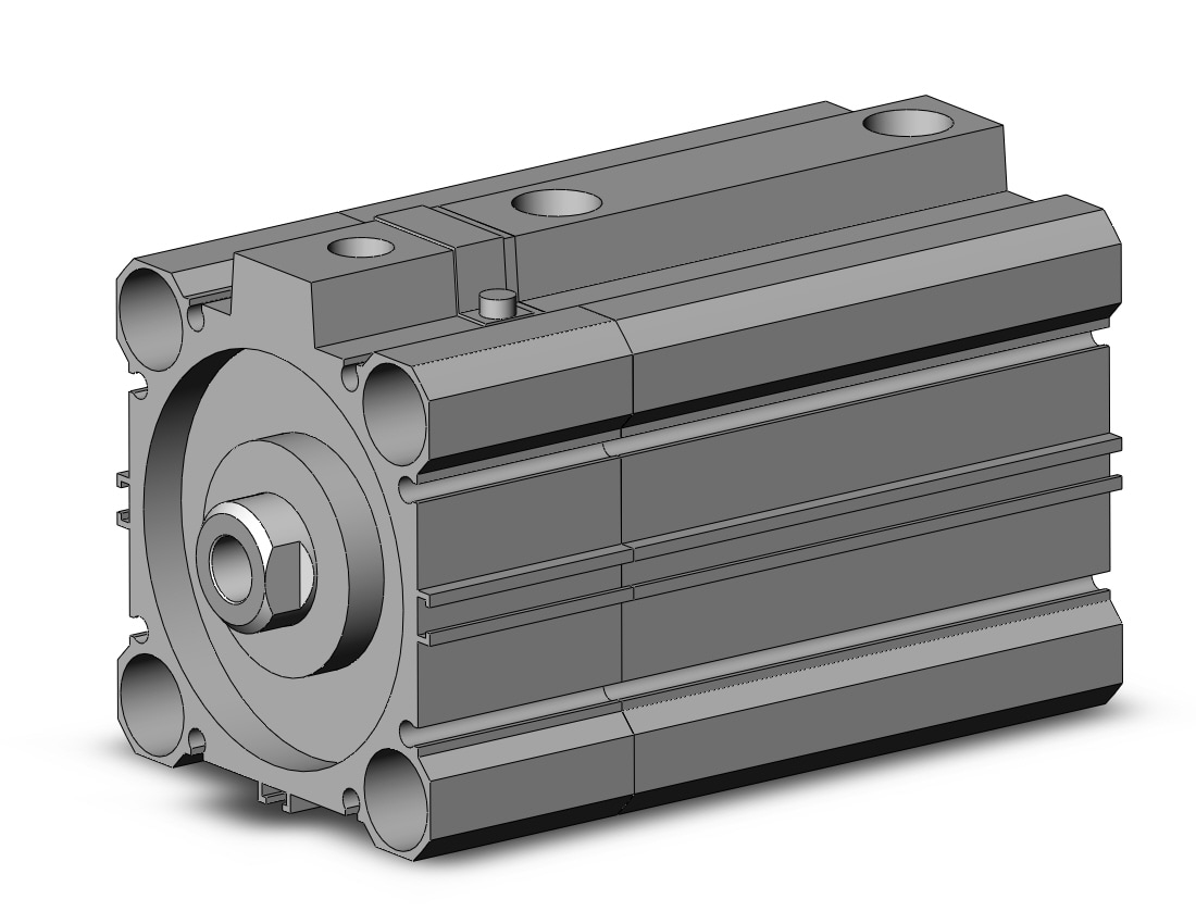 SMC CDLQB63-45D-F cyl, compact w/lock sw capable, CLQ COMPACT LOCK CYLINDER