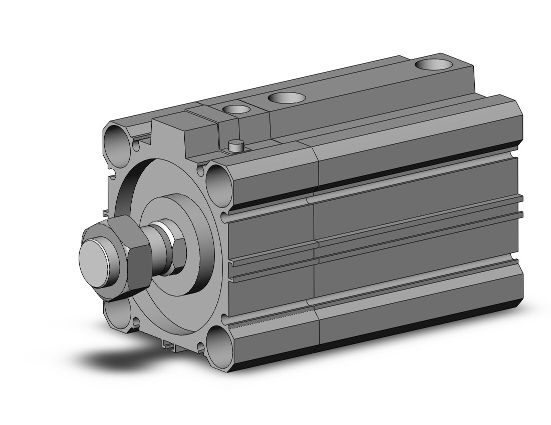 SMC CDLQB63-45DM-B-M9BL cyl, compact w/lock sw capable, CLQ COMPACT LOCK CYLINDER