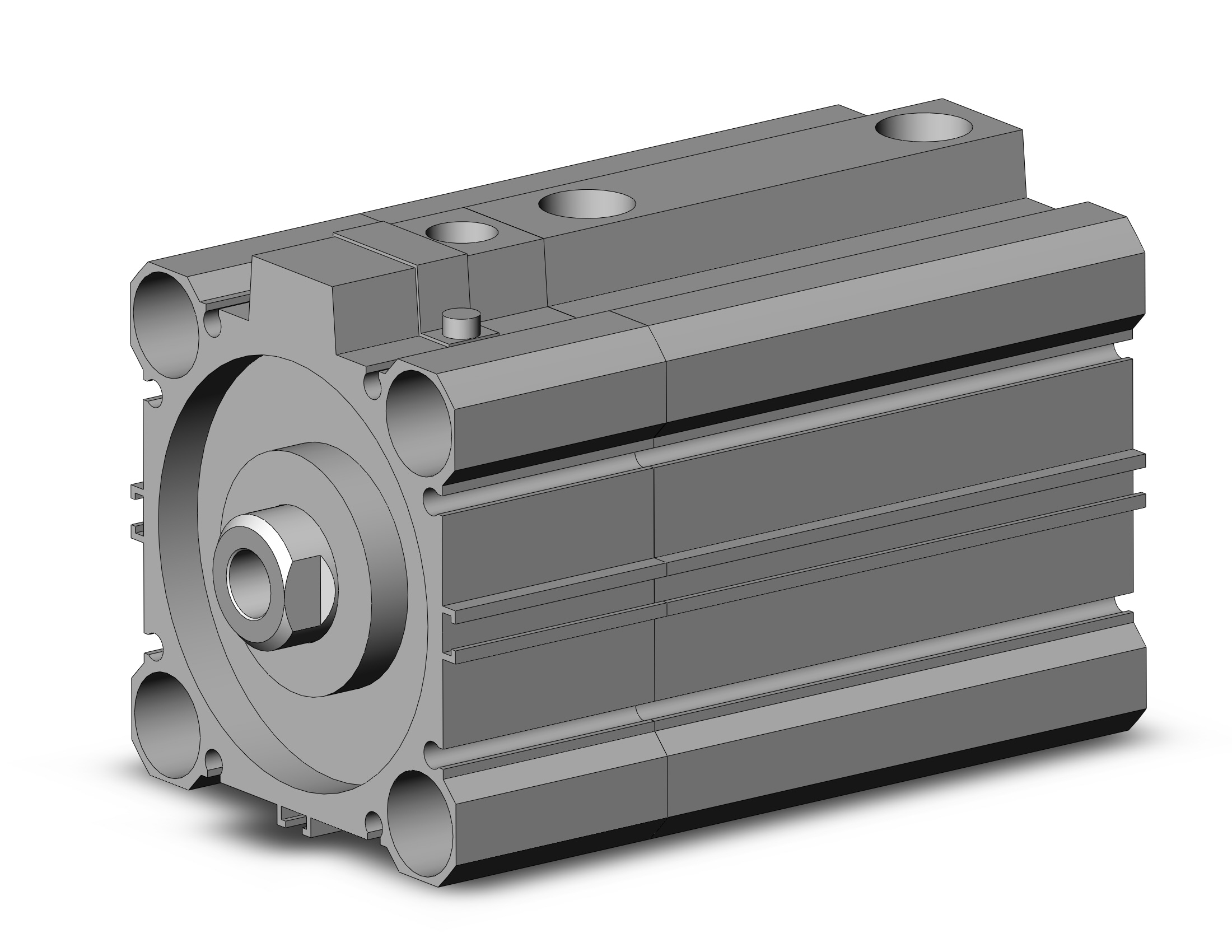 SMC CDLQB63TN-40D-B cyl, compact w/lock sw capable, CLQ COMPACT LOCK CYLINDER