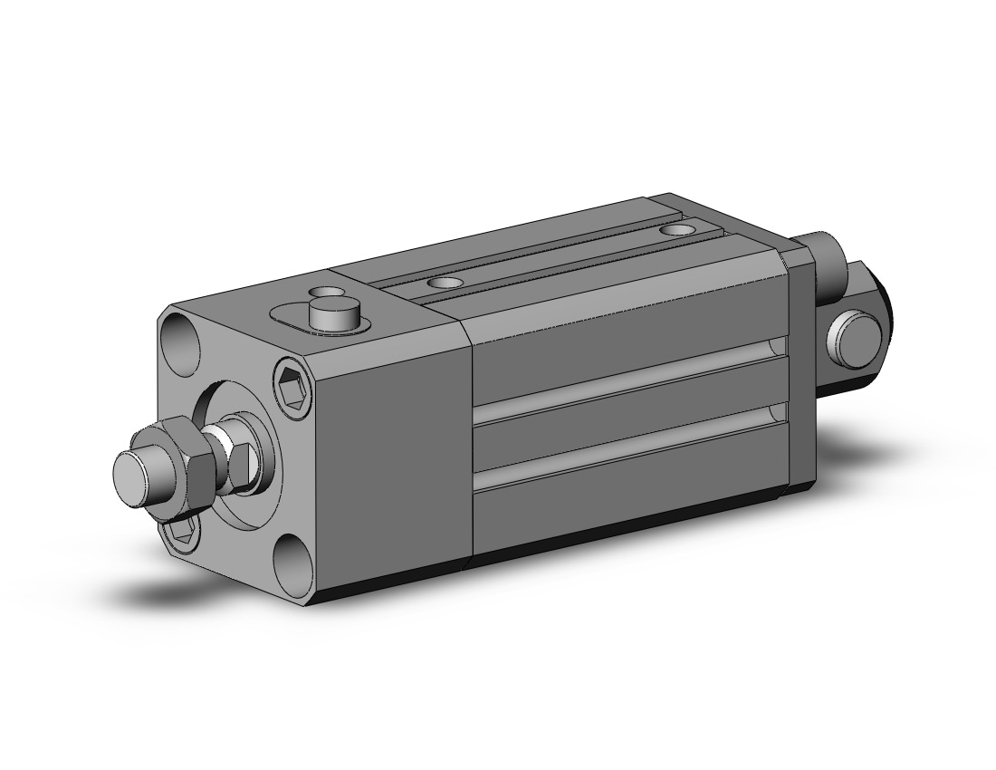 SMC CDLQD20-25DM-B cyl, compact w/lock sw capable, CLQ COMPACT LOCK CYLINDER