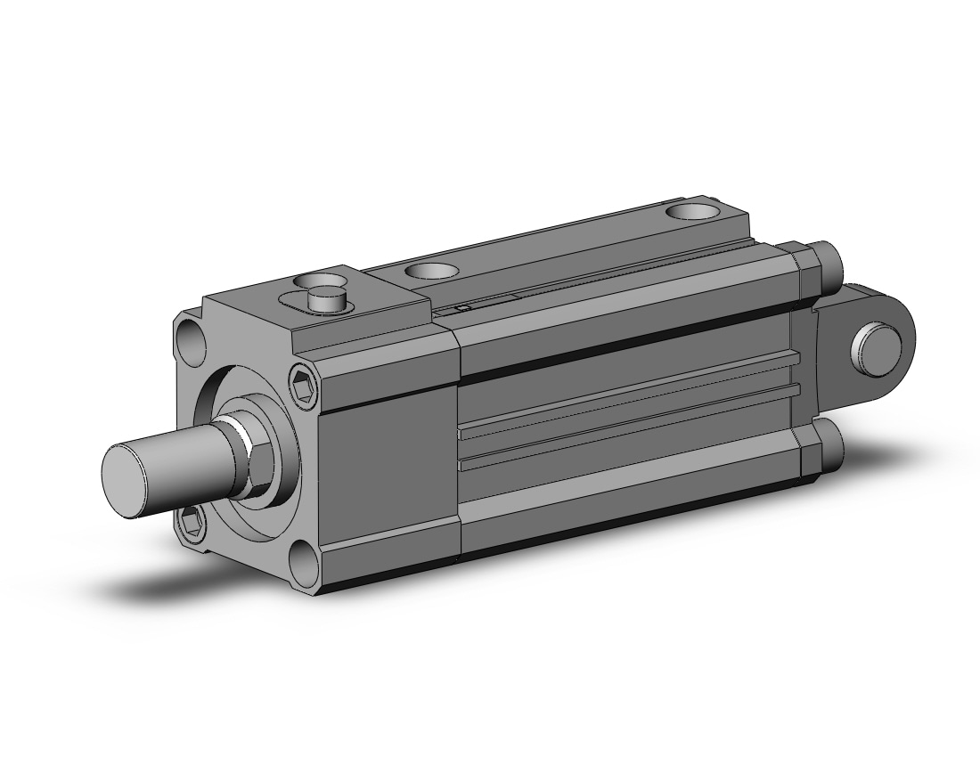 SMC CDLQD32-45DCM-B-A93L cyl, compact w/lock sw capable, CLQ COMPACT LOCK CYLINDER