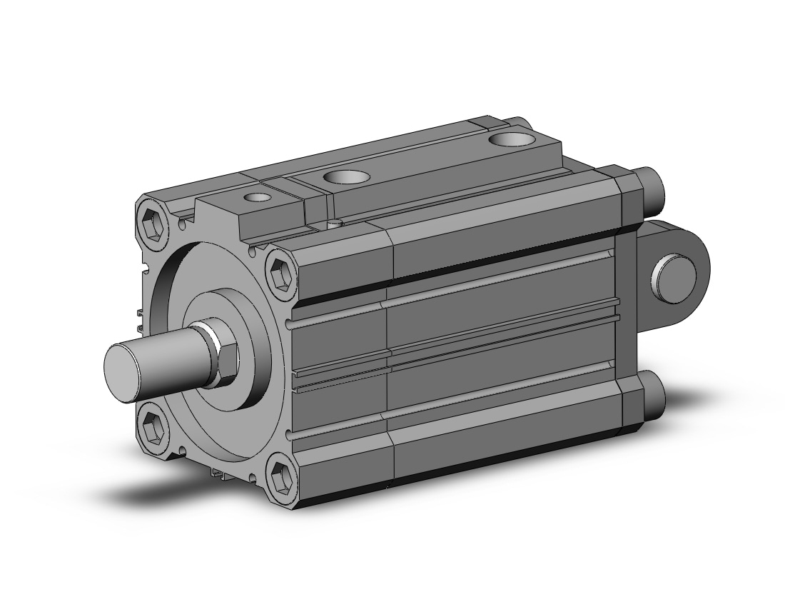 SMC CDLQD80-50DCM-F cyl, compact with lock, COMPACT CYLINDER W/LOCK