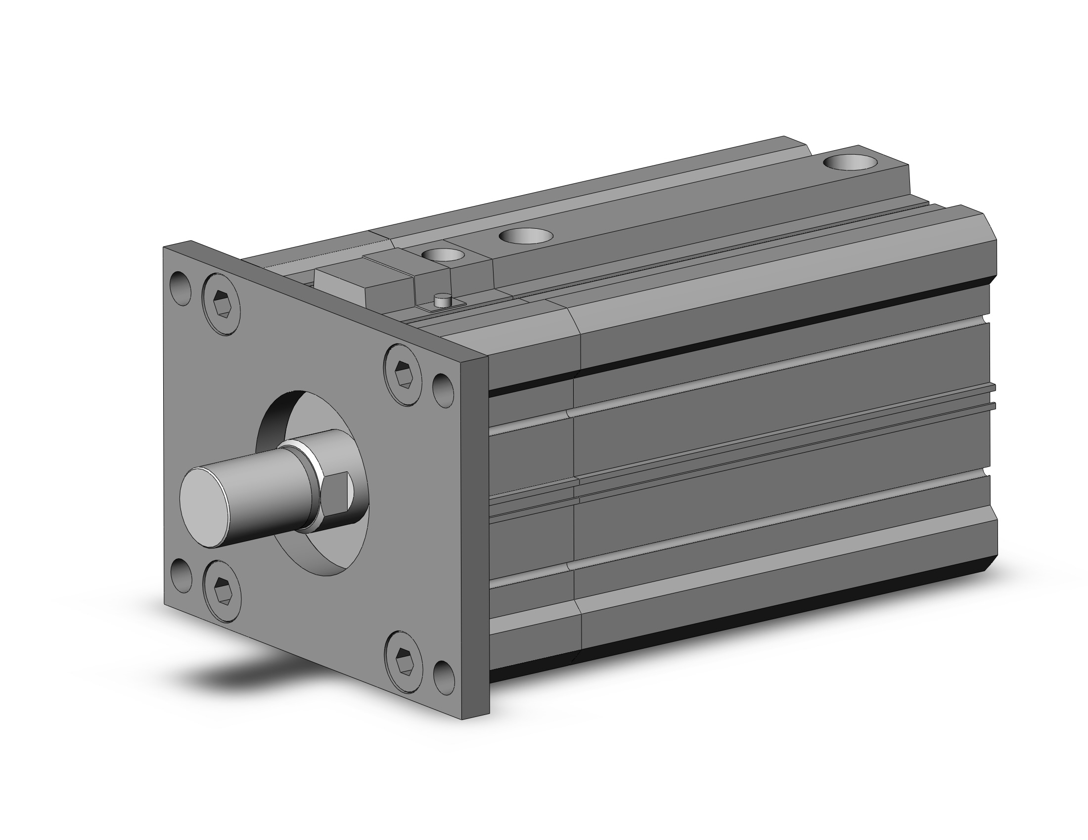 SMC CDLQF100-100DCM-B cyl, compact w/lock sw capable, CLQ COMPACT LOCK CYLINDER