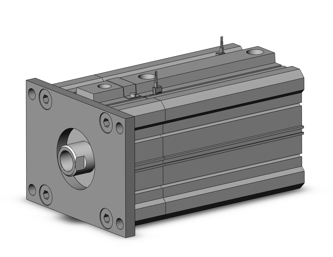 SMC CDLQF100TF-100D-F-M9NV cyl, compact with lock, COMPACT CYLINDER W/LOCK