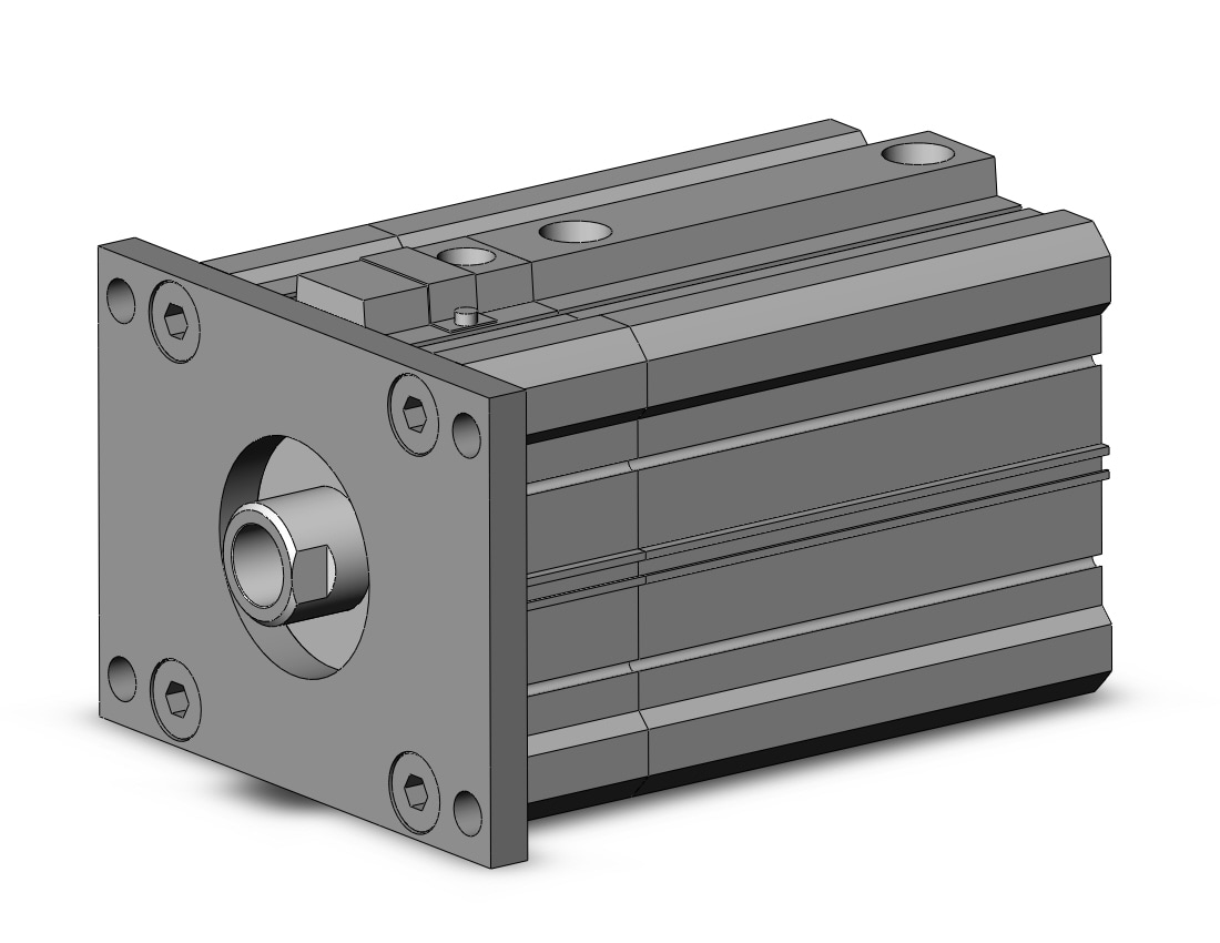 SMC CDLQF100TN-75D-B cyl, compact with lock, COMPACT CYLINDER W/LOCK