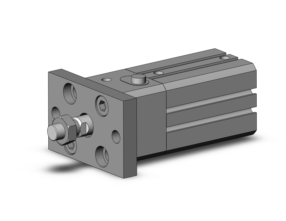 SMC CDLQF20-25DM-F cyl, compact w/lock sw capable, CLQ COMPACT LOCK CYLINDER