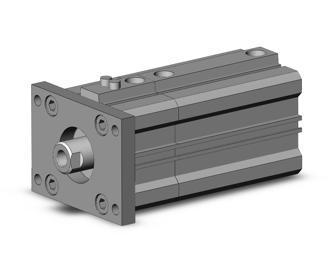 SMC CDLQF40-35D-B cyl, compact with lock, COMPACT CYLINDER W/LOCK