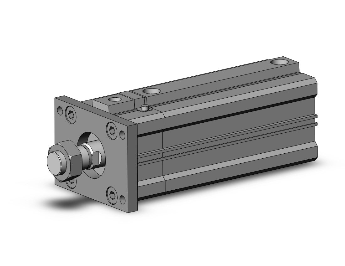 SMC CDLQF50-100DM-F cyl, compact with lock, COMPACT CYLINDER W/LOCK