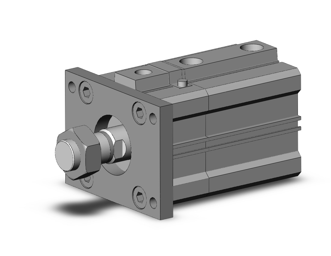 SMC CDLQF50-25DM-F cyl, compact w/lock sw capable, CLQ COMPACT LOCK CYLINDER