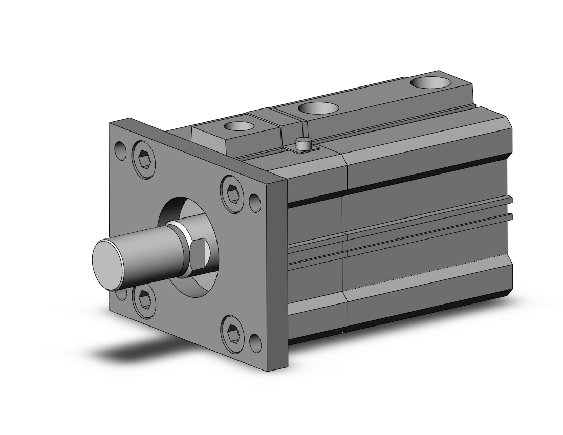 SMC CDLQF50TN-30DCM-F cyl, compact with lock, COMPACT CYLINDER W/LOCK