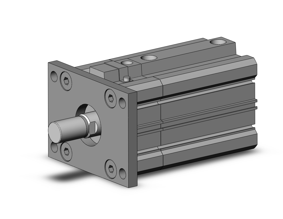 SMC CDLQF63-50DCM-B cyl, compact w/lock sw capable, CLQ COMPACT LOCK CYLINDER