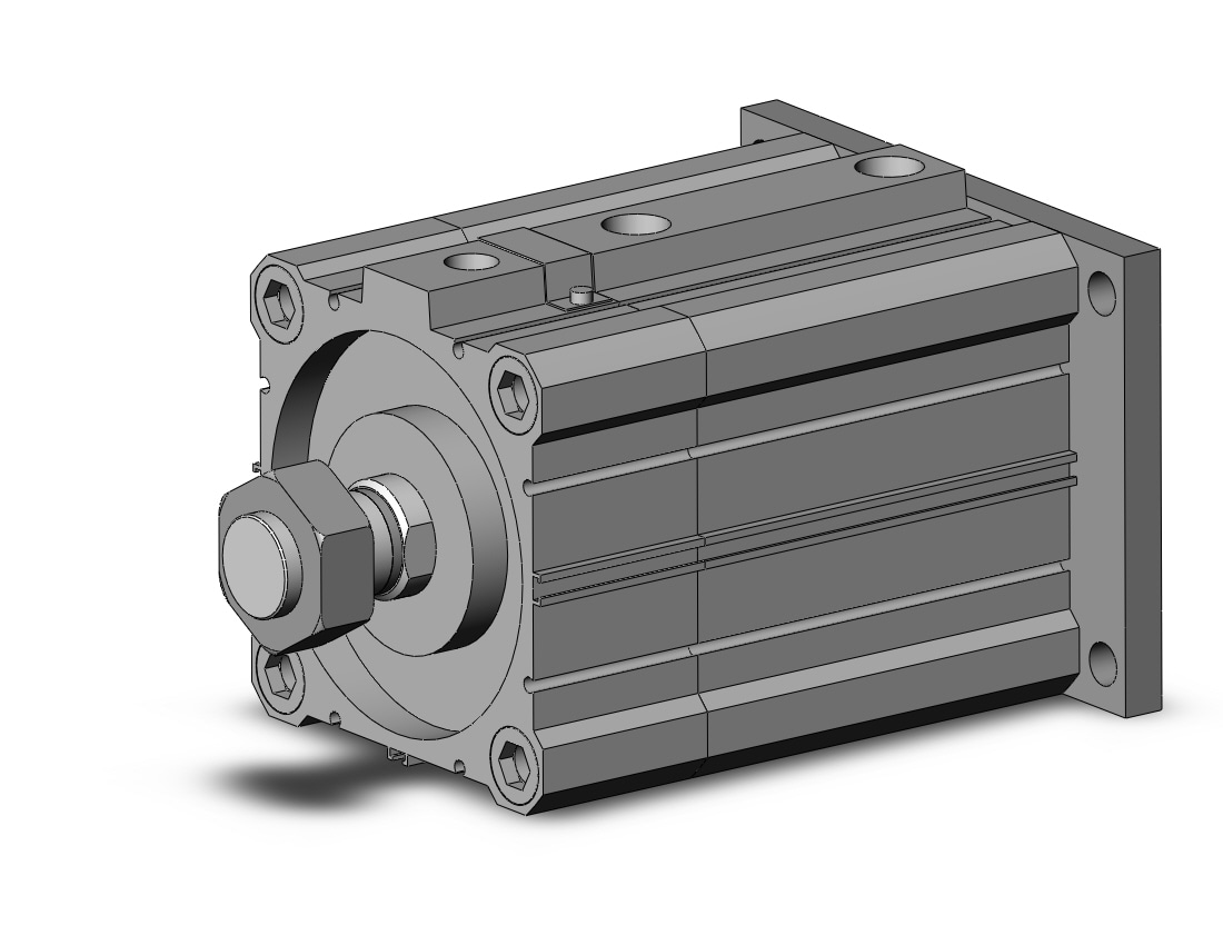 SMC CDLQG100-50DM-F cyl, compact w/lock sw capable, CLQ COMPACT LOCK CYLINDER