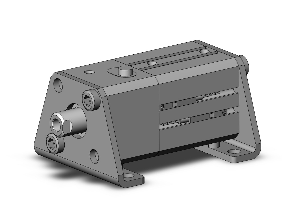 SMC CDLQL25-15D-F-M9P cyl, compact with lock, COMPACT CYLINDER W/LOCK