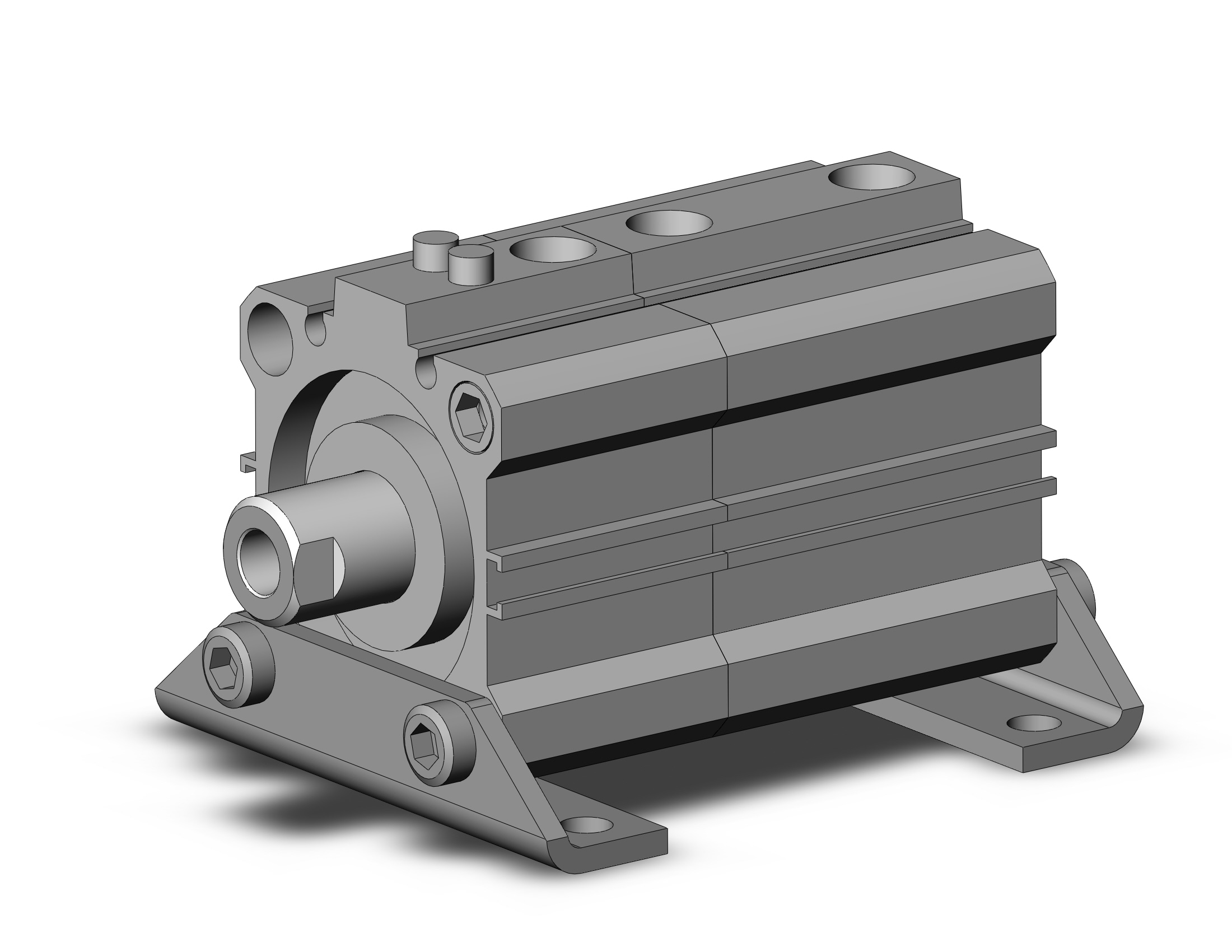 SMC CDLQL40TN-10D-B cyl, compact w/lock sw capable, CLQ COMPACT LOCK CYLINDER