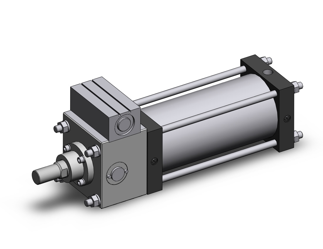 SMC CDLSB125-250 cyl, locking, large bore, a-sw, CLS1 ONE WAY LOCK-UP CYLINDER