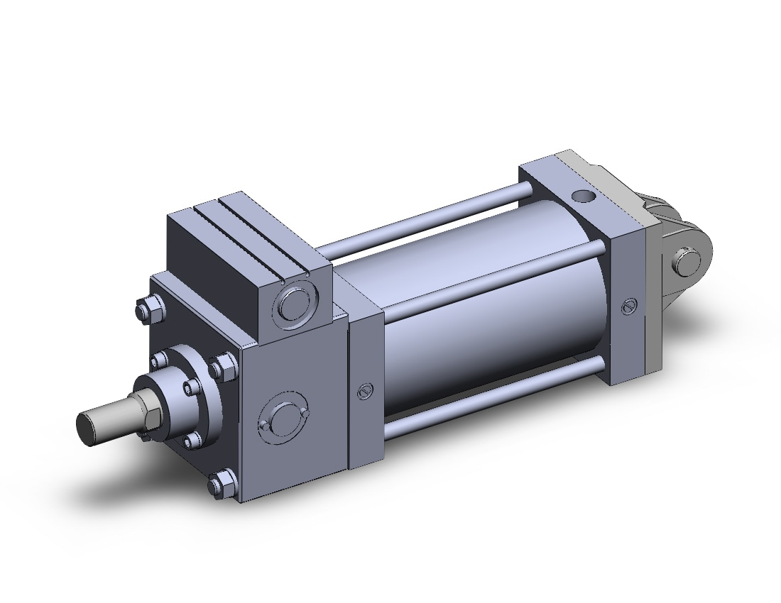 SMC CDLSD125-200 cyl, locking, large bore, a-sw, CLS1 ONE WAY LOCK-UP CYLINDER