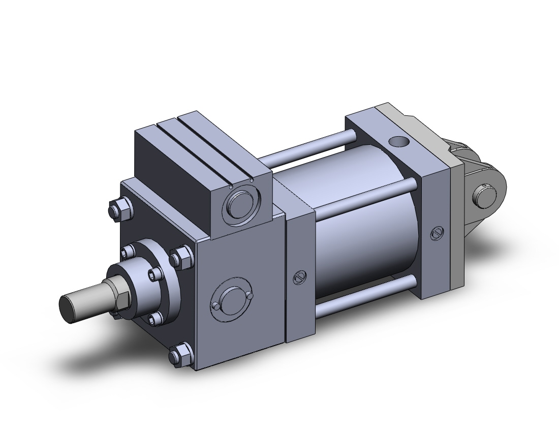 SMC CDLSD125TN-100 cyl, locking, large bore, a-sw, CLS1 ONE WAY LOCK-UP CYLINDER