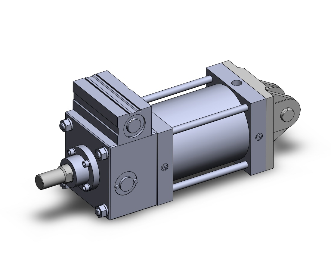 SMC CDLSD140-150-D cyl, locking,lg bore w/lock sw, CLS1 ONE WAY LOCK-UP CYLINDER