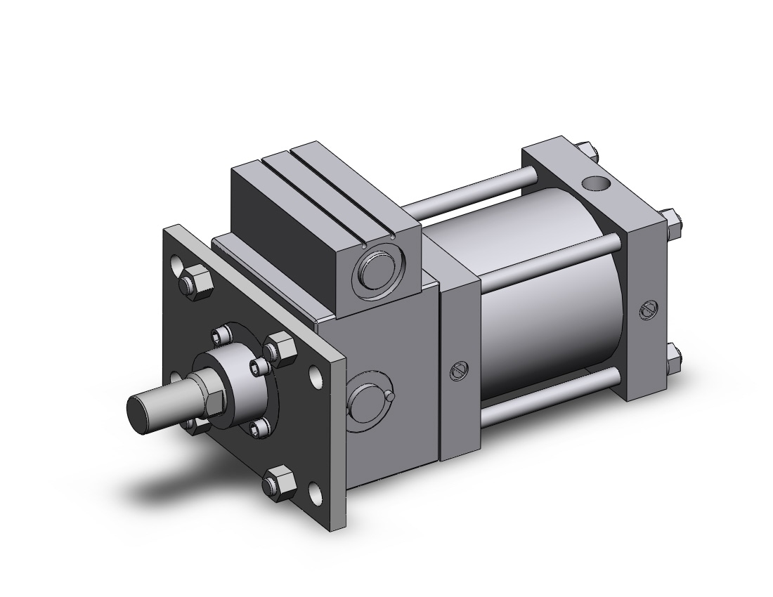 SMC CDLSF125TN-100-D cyl, locking,lg bore w/lock sw, CLS1 ONE WAY LOCK-UP CYLINDER