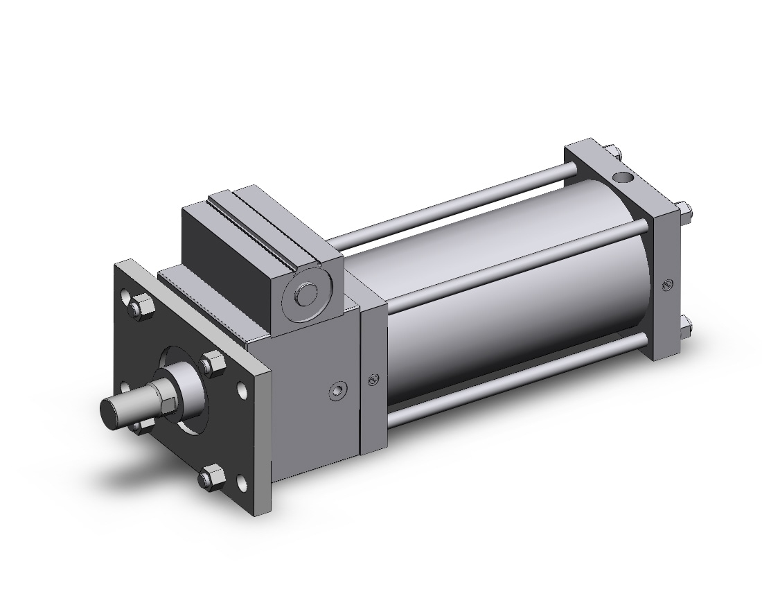 SMC CDLSF180TF-350-D cyl, locking,lg bore w/lock sw, CLS1 ONE WAY LOCK-UP CYLINDER