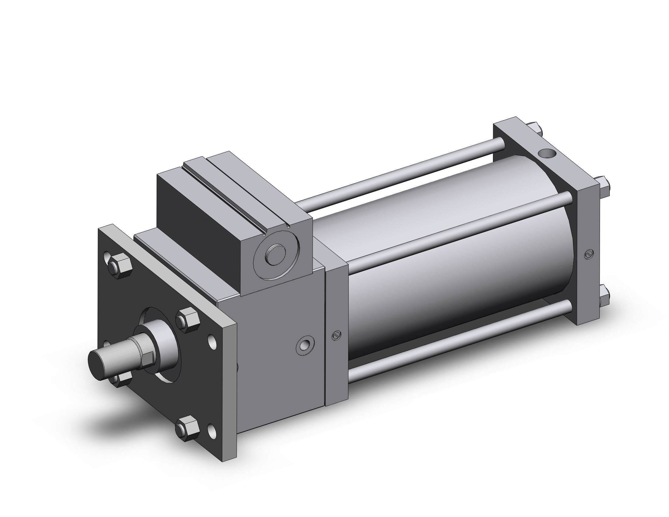 SMC CDLSF200TN-350 cyl, locking, large bore, a-sw, CLS1 ONE WAY LOCK-UP CYLINDER