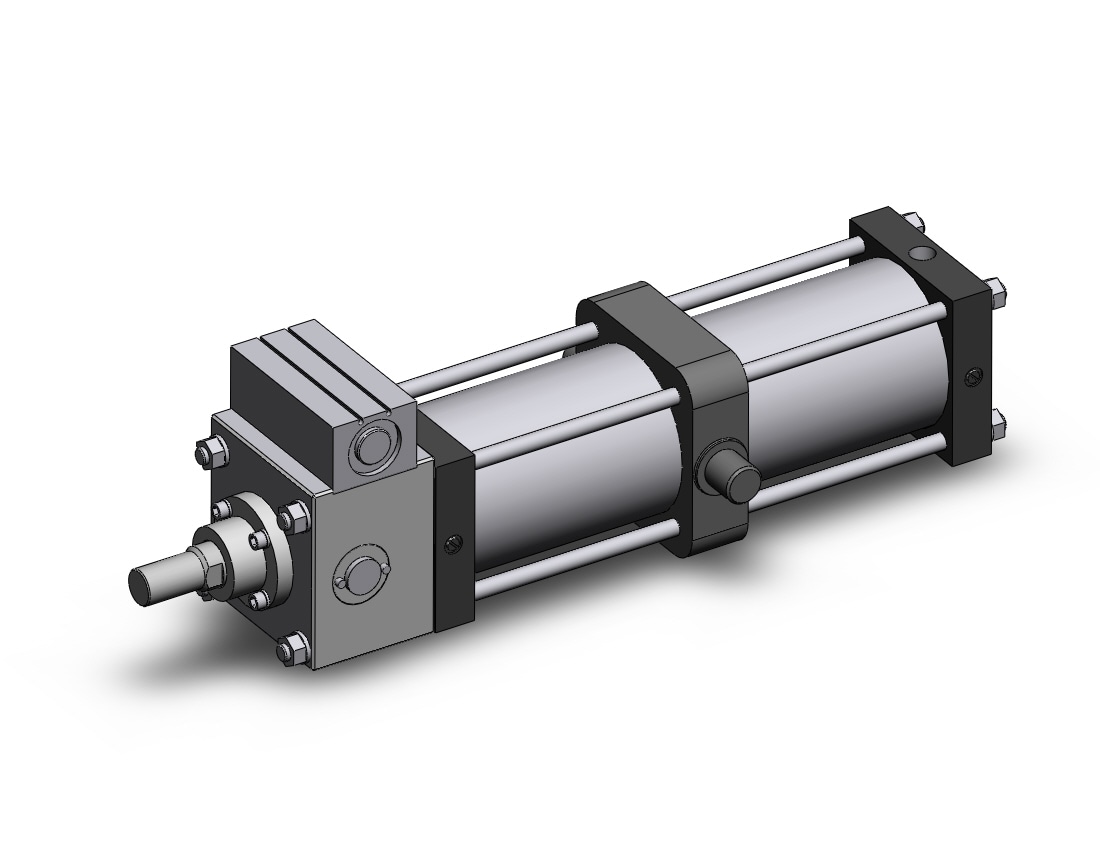 SMC CDLST125TF-400 cyl, locking, large bore, a-sw, CLS1 ONE WAY LOCK-UP CYLINDER