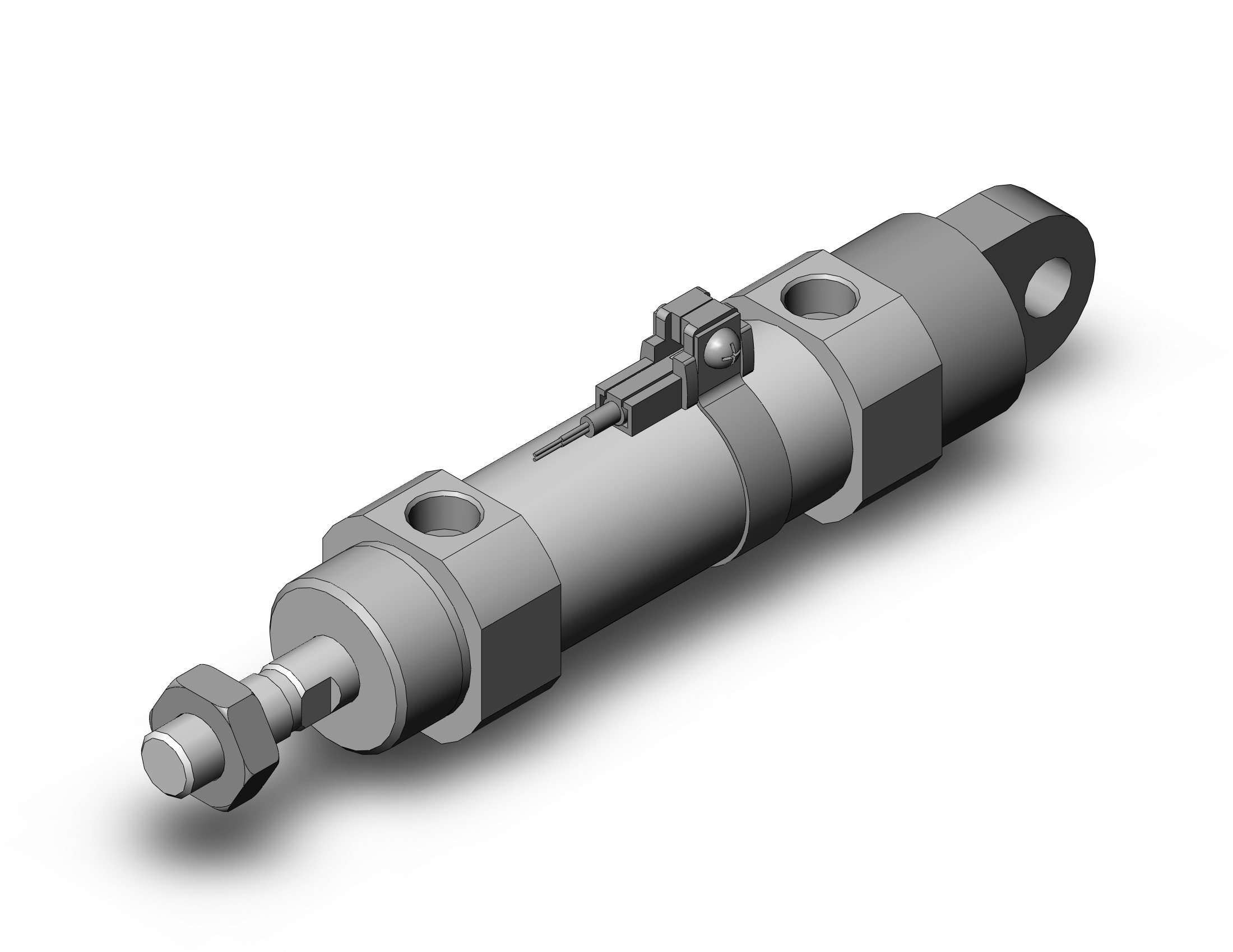 SMC CDM2C25-25Z-M9BS cylinder, CM2/CM3 ROUND BODY CYLINDER